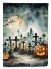 Graveyard Spooky Halloween Garden Flag Mailbox Flag Decorative Yard Flag Banner Outside Patio Artwork Yard Flower Beds, Garden Size, Multicolor