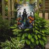 Evil Queen Spooky Halloween Garden Flag Mailbox Flag Decorative Yard Flag Banner Outside Patio Artwork Yard Flower Beds, Garden Size, Multicolor