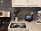 NEW The Grim Reaper Spooky Halloween Glass Cutting Board Decorative Tempered Glass Kitchen Cutting and Serving Board Large Size Chopping Board