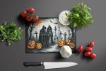 NEW The Grim Reaper Spooky Halloween Glass Cutting Board Decorative Tempered Glass Kitchen Cutting and Serving Board Large Size Chopping Board