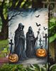 The Grim Reaper Spooky Halloween Garden Flag Mailbox Flag Decorative Yard Flag Banner Outside Patio Artwork Yard Flower Beds, Garden Size, Multicolor