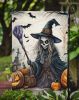 Witch Spooky Halloween Garden Flag Mailbox Flag Decorative Yard Flag Banner Outside Patio Artwork Yard Flower Beds, Garden Size, Multicolor