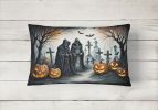 More Spooky Halloween Throw Pillow Throw Pillow for Indoor Couch Bed Outdoor Patio Washable, The Grim Reaper 2275,12Hx16W