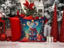 Koala Christmas Throw Pillow Machine Washable, Indoor Outdoor Decorative Pillow for Couch, Bed or Patio, 18Hx18W