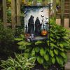 The Grim Reaper Spooky Halloween Garden Flag Mailbox Flag Decorative Yard Flag Banner Outside Patio Artwork Yard Flower Beds, Garden Size, Multicolor