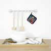 Bear Christmas Pair of Pot Holders Kitchen Heat Resistant Pot Holders Sets Oven Hot Pads for Cooking Baking BBQ, 7 1/2 x 7 1/2