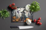 NEW Witch Spooky Halloween Glass Cutting Board Decorative Tempered Glass Kitchen Cutting and Serving Board Large Size Chopping Board